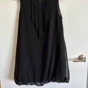 Pepe Jeans Black Bubble Hem Dress Size L